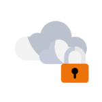 Icon of cloud security